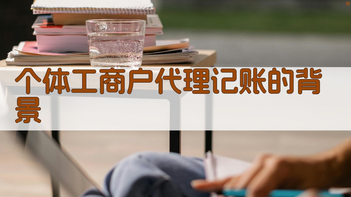 个体工商户代理记账的背景 图1