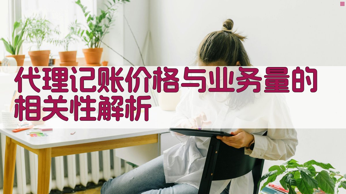 代理记账价格与业务量的相关性解析 图2