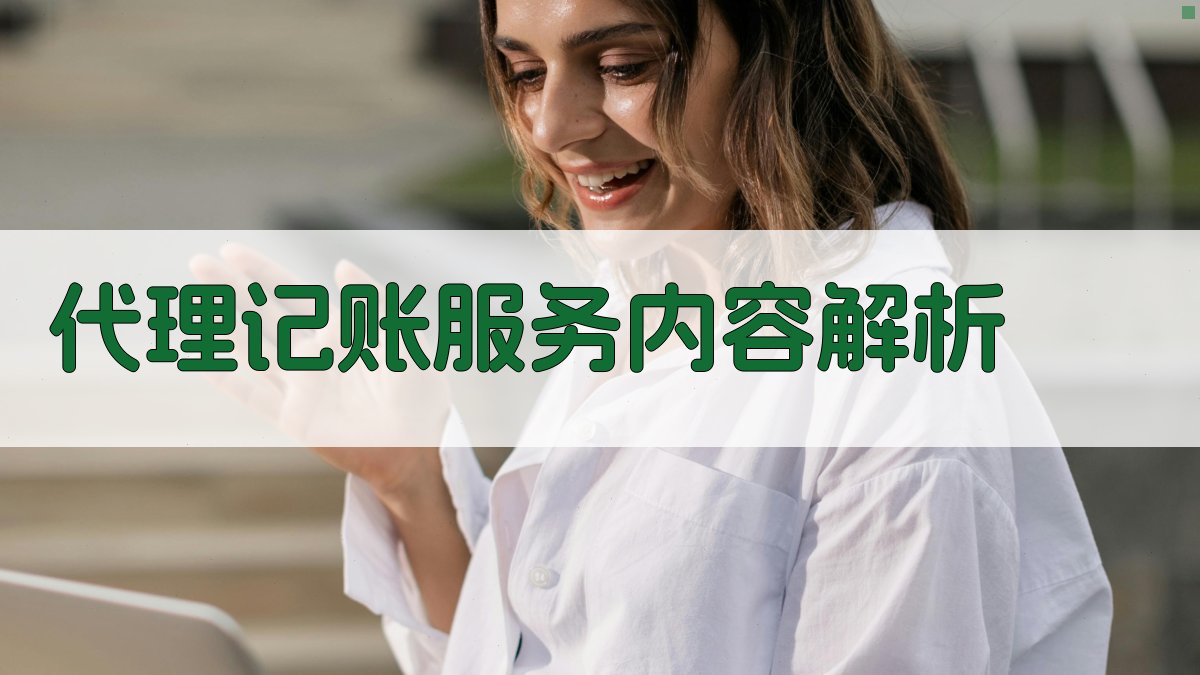 代理记账服务内容解析 图1