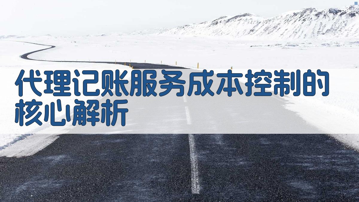 代理记账服务成本控制的核心解析 图2