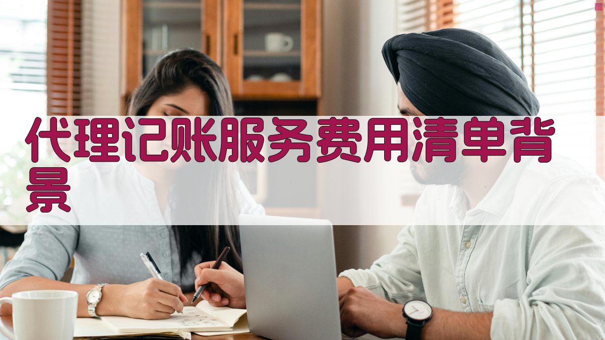 代理记账服务费用清单背景 图1