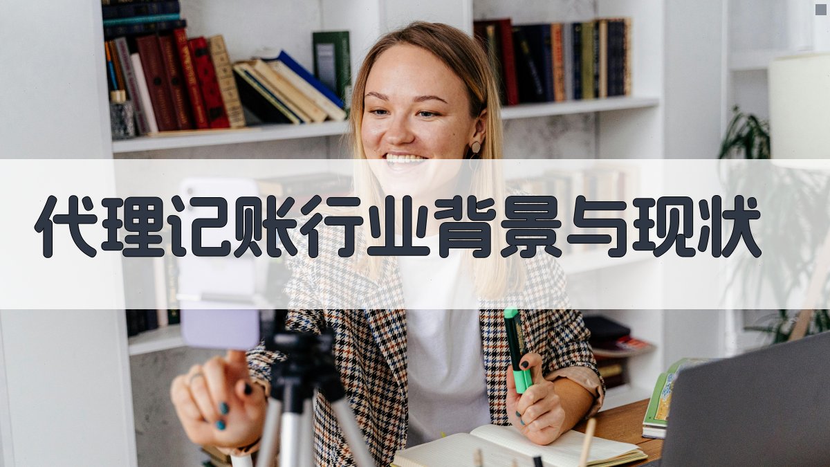 代理记账行业背景与现状 图1