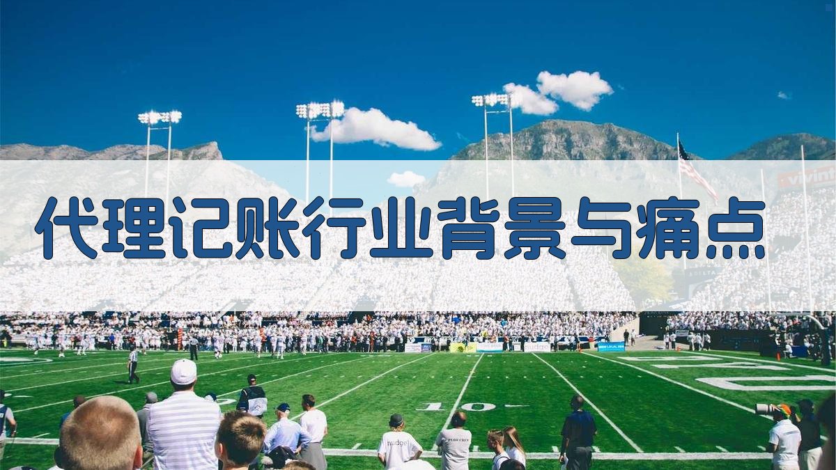 代理记账行业背景与痛点 图1