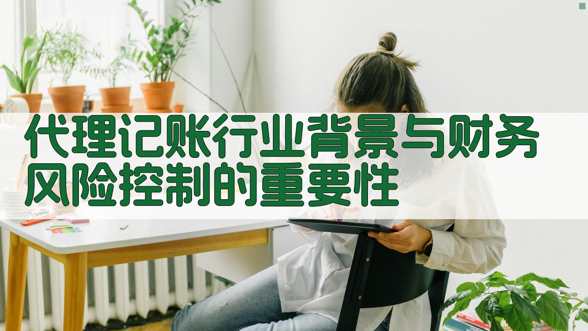 代理记账行业背景与财务风险控制的重要性 图1