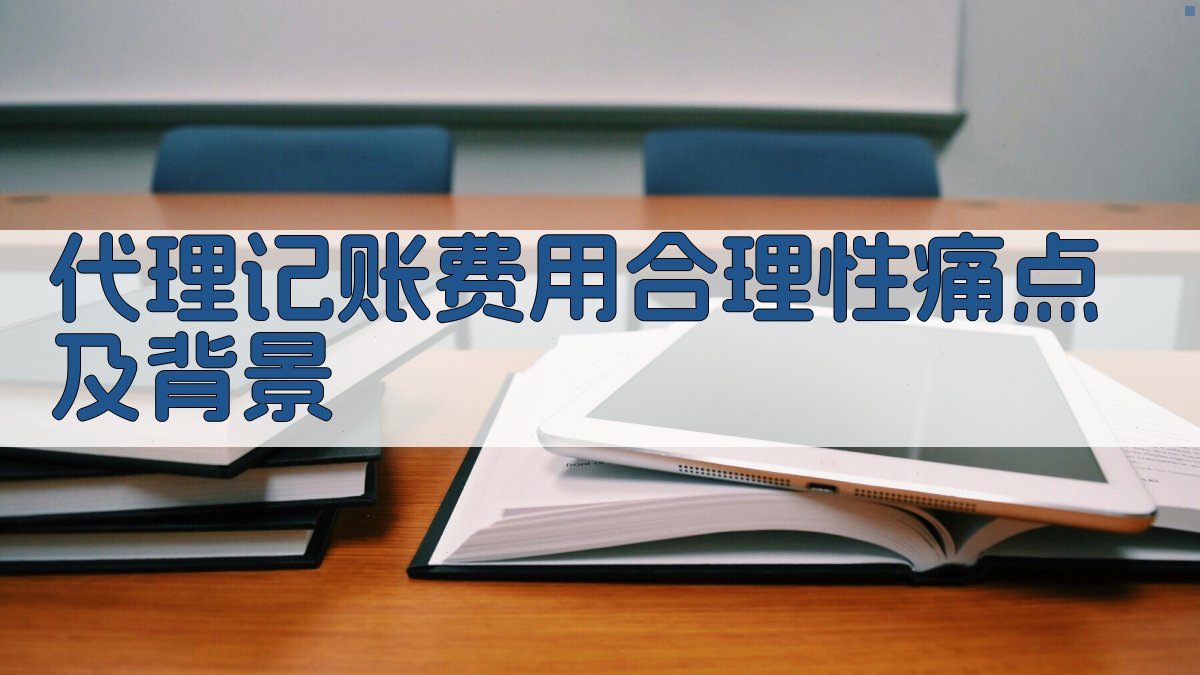 代理记账费用合理性痛点及背景 图1