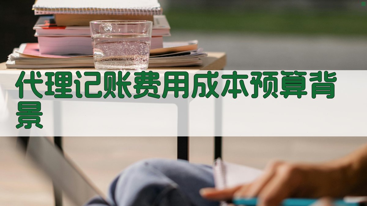 代理记账费用成本预算背景 图1