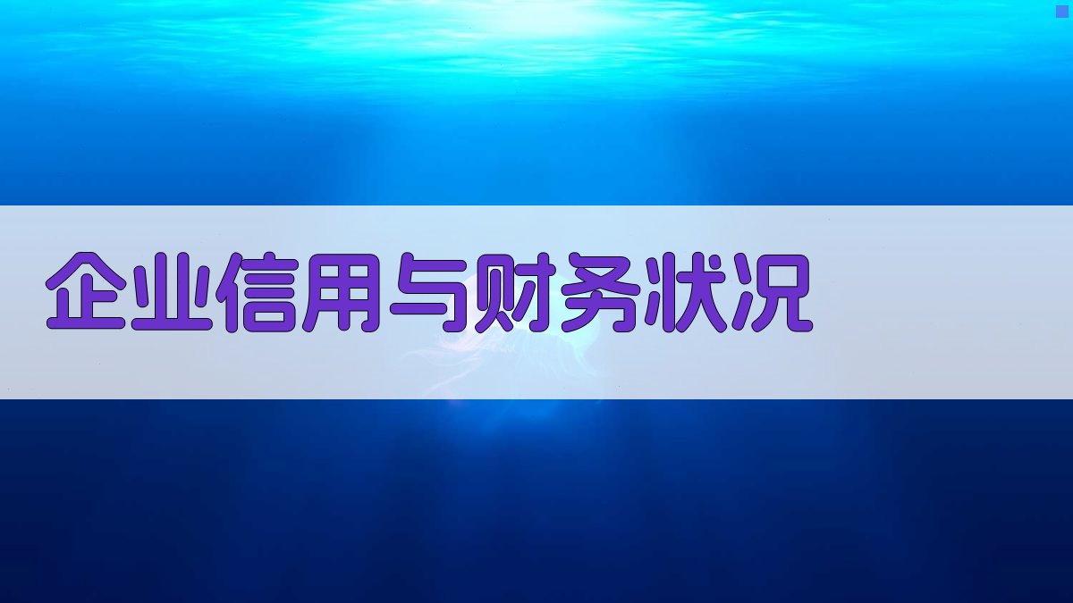 企业信用与财务状况 图3
