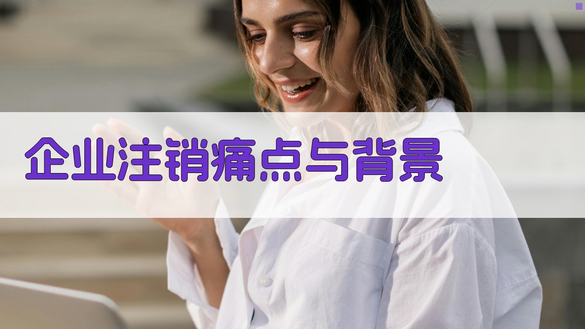 企业注销痛点与背景 图1