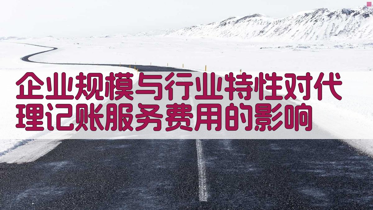 企业规模与行业特性对代理记账服务费用的影响 图3
