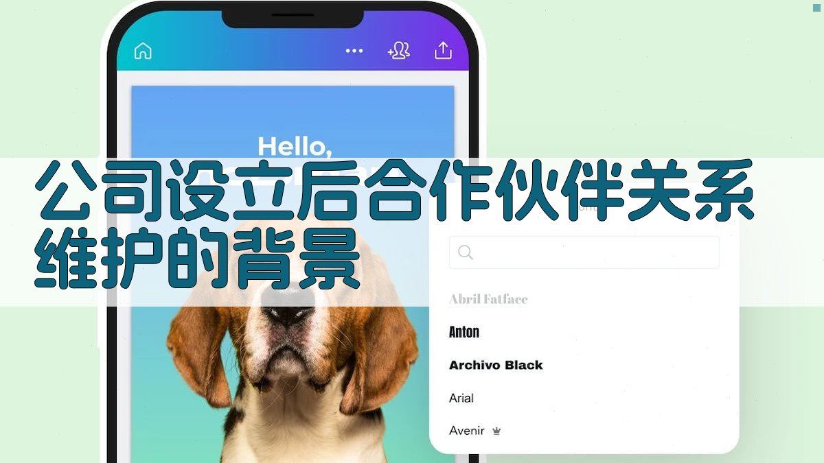公司设立后合作伙伴关系维护的背景 图1