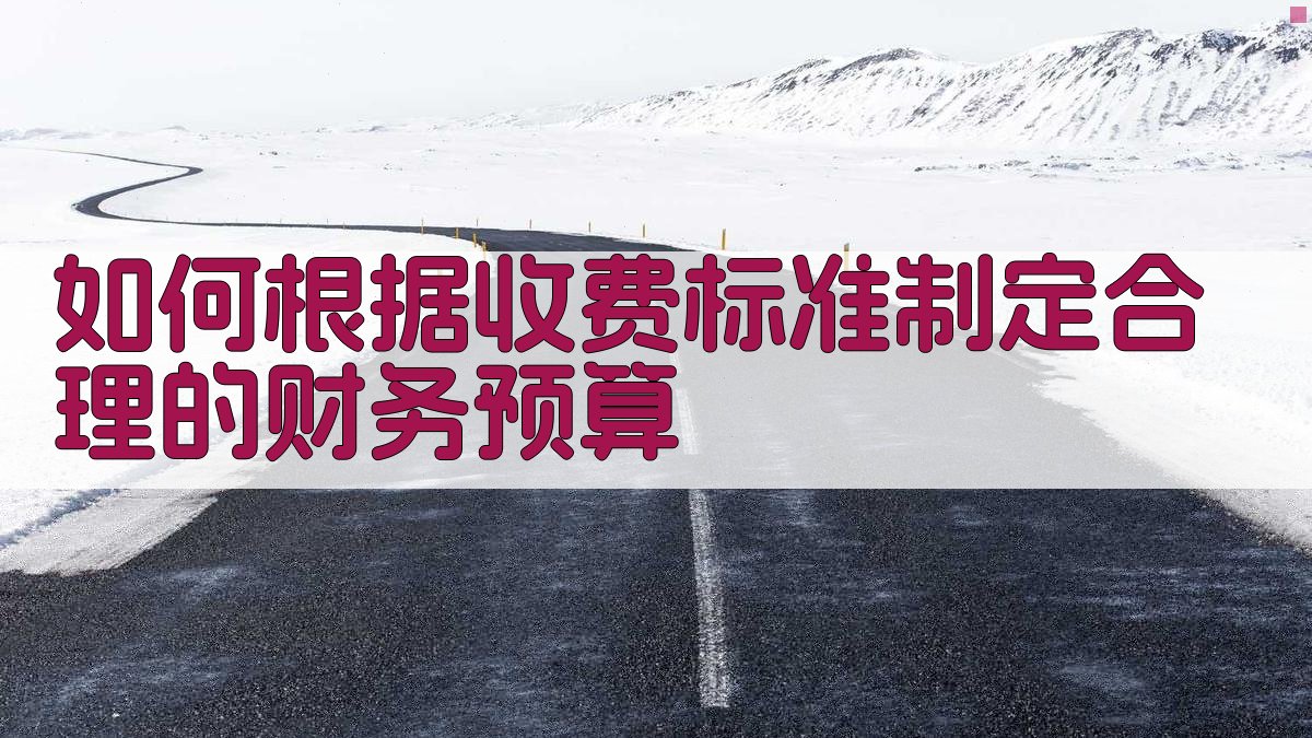 如何根据收费标准制定合理的财务预算 图4