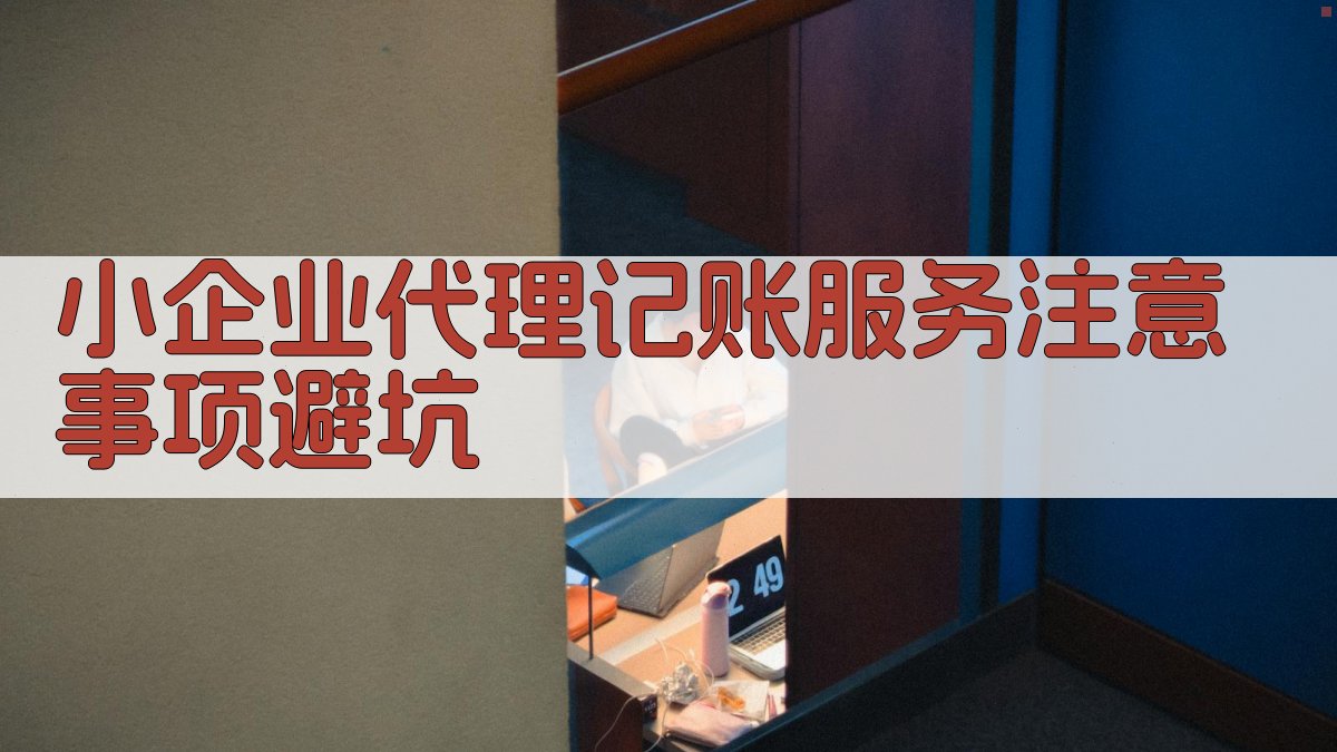 小企业代理记账服务注意事项/避坑 图3