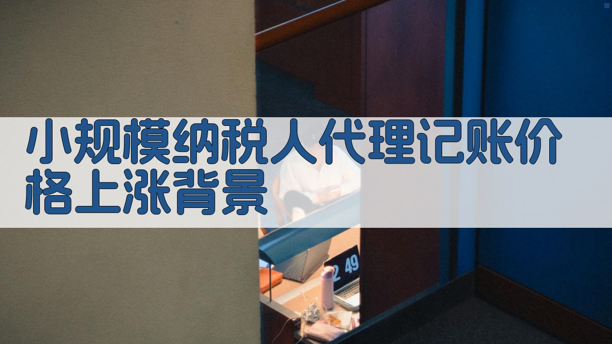 小规模纳税人代理记账价格上涨背景 图1