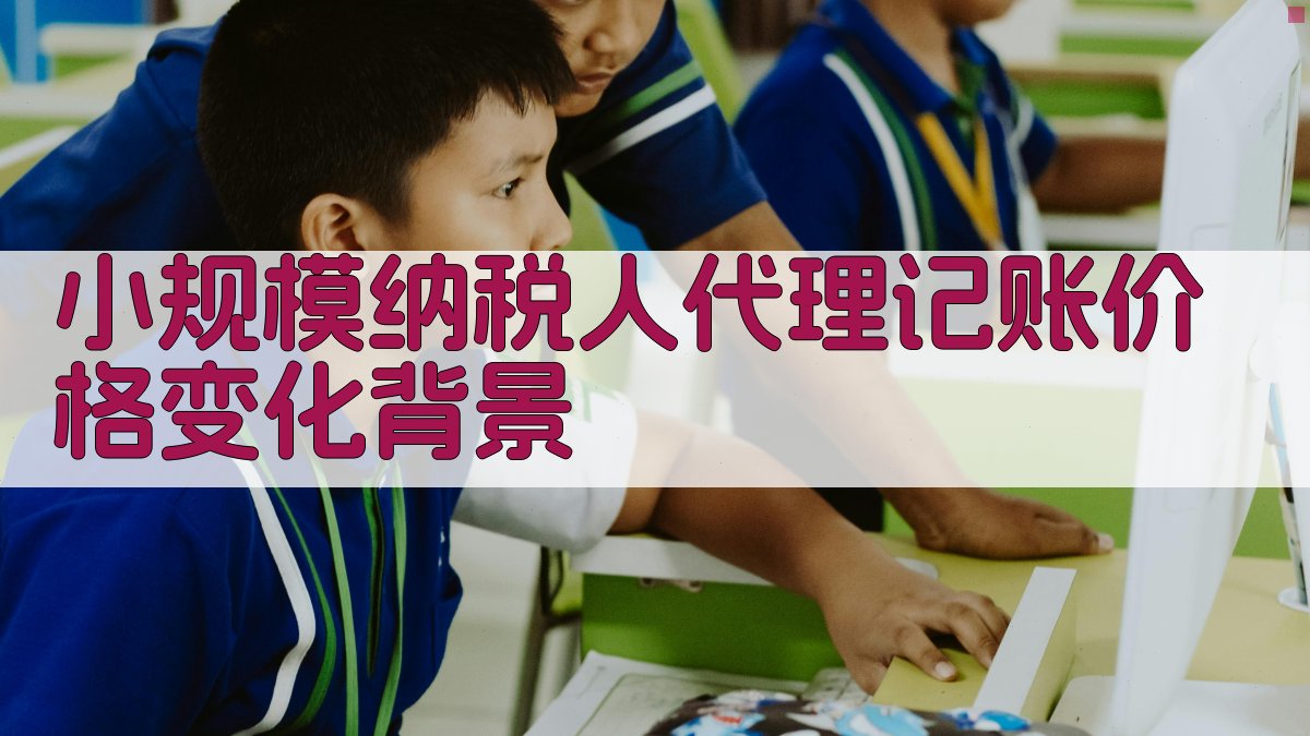小规模纳税人代理记账价格变化背景 图1