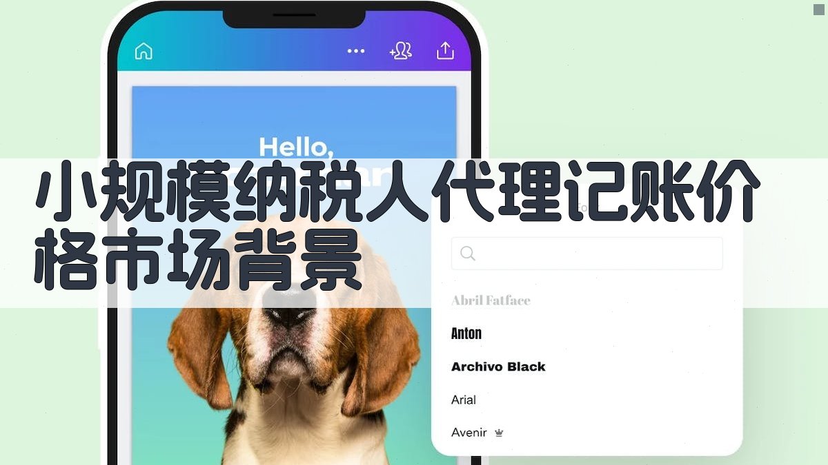 小规模纳税人代理记账价格市场背景 图1