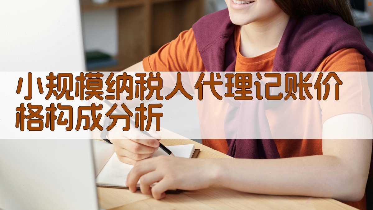 小规模纳税人代理记账价格构成分析 图1