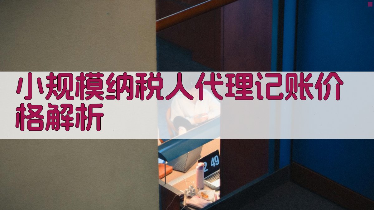 小规模纳税人代理记账价格解析 图1