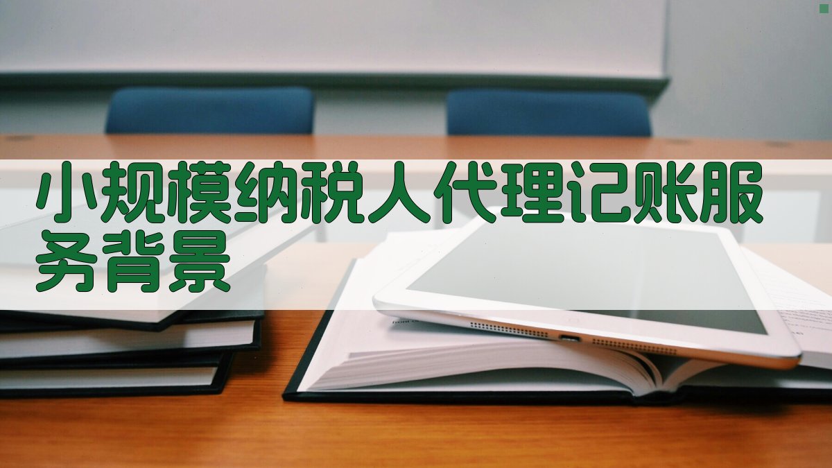 小规模纳税人代理记账服务背景 图1
