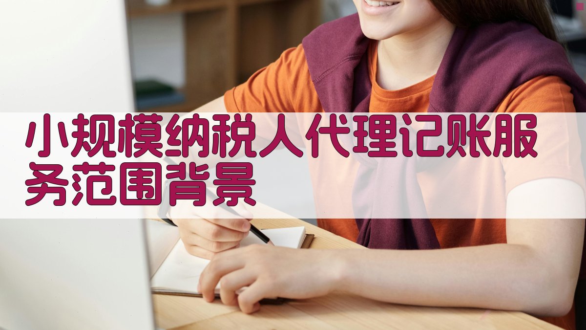 小规模纳税人代理记账服务范围背景 图1