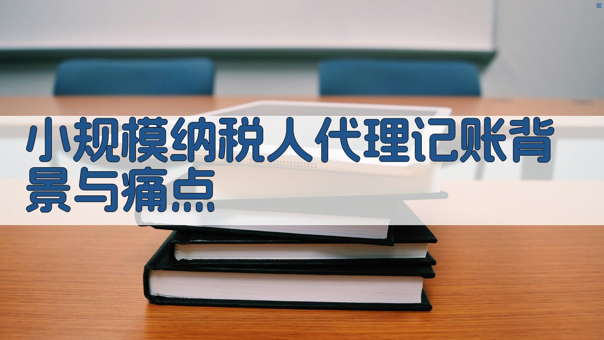 小规模纳税人代理记账背景与痛点 图1