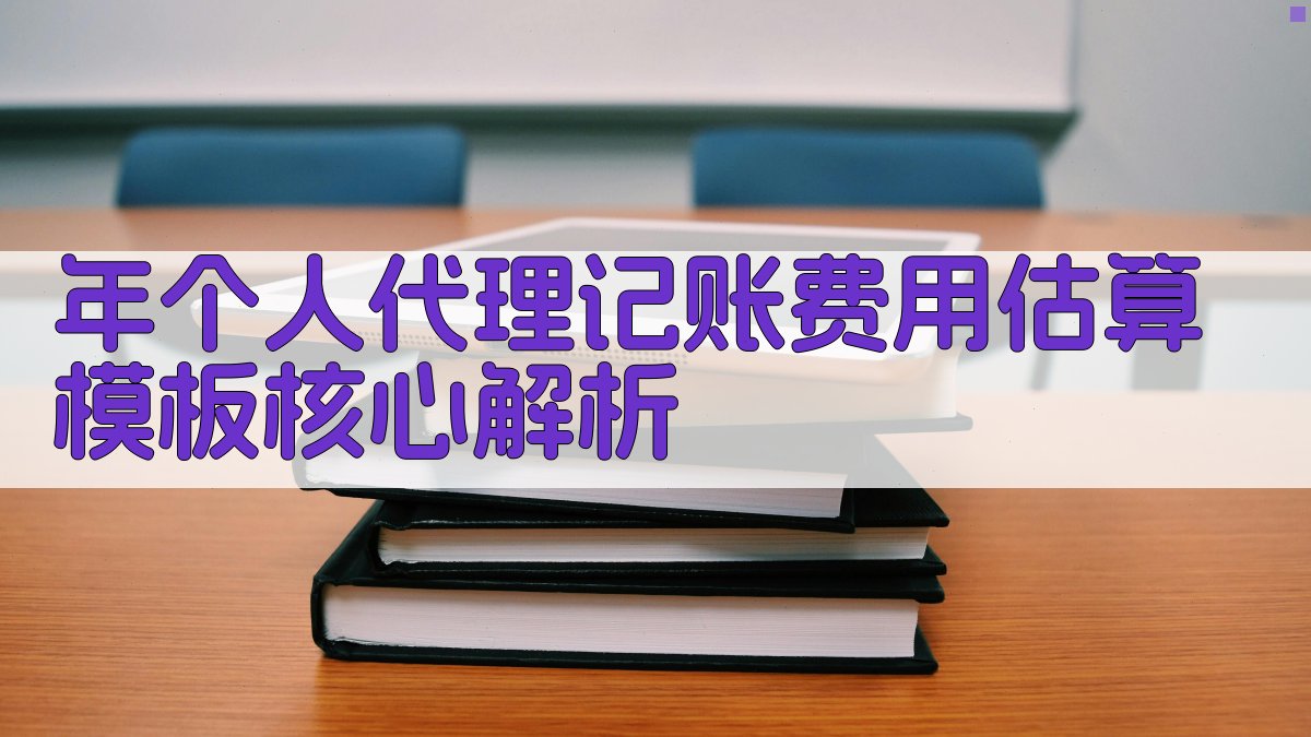 年个人代理记账费用估算模板核心解析 图1