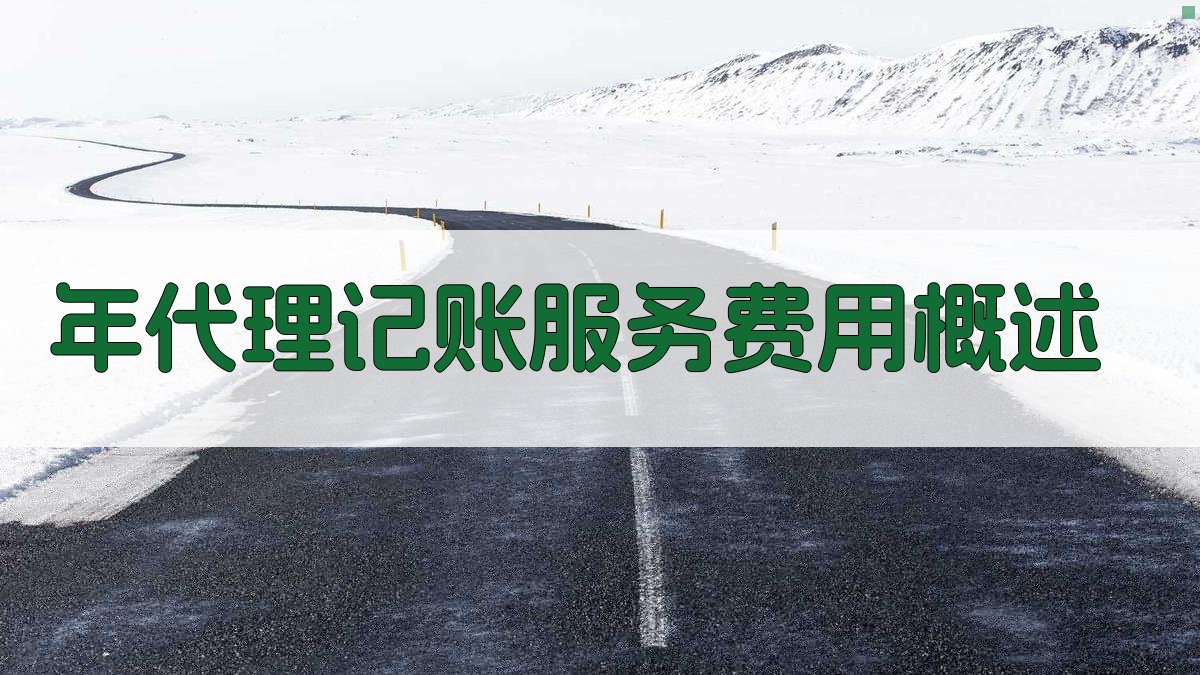 年代理记账服务费用概述 图1
