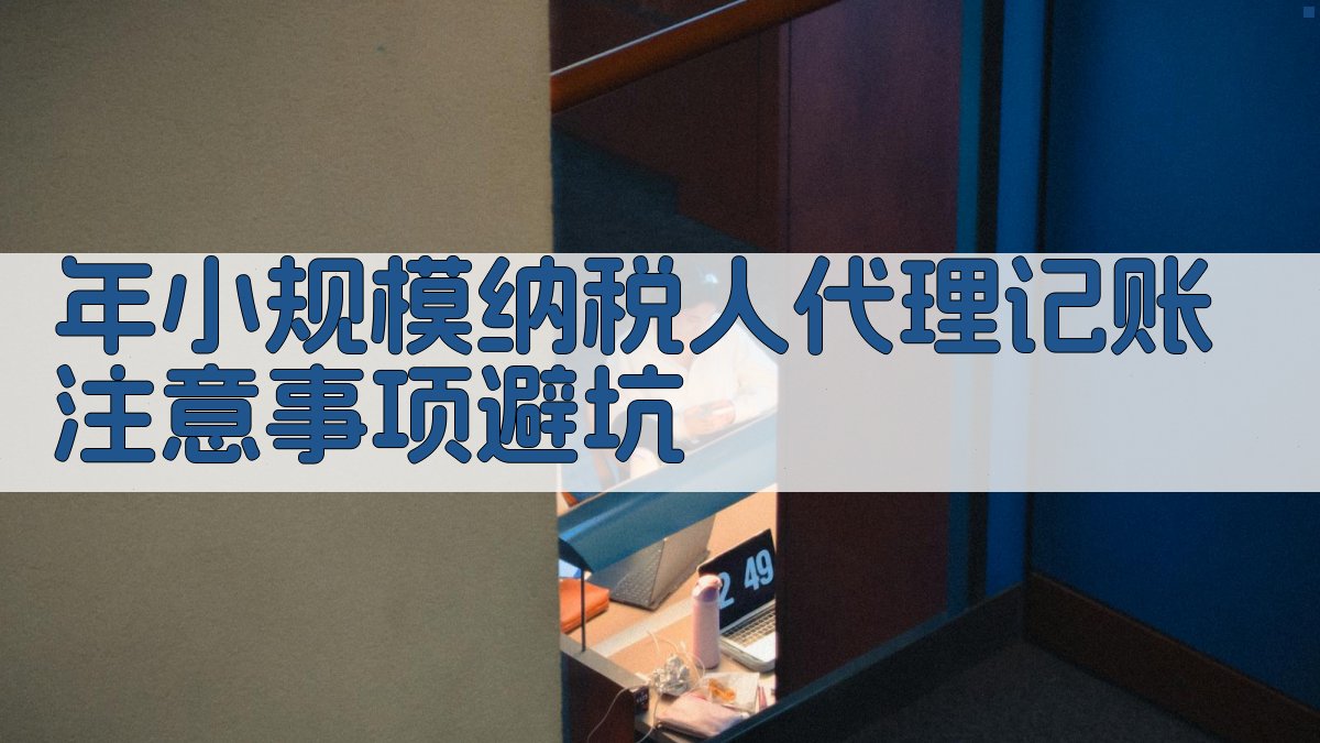 年小规模纳税人代理记账注意事项/避坑 图3