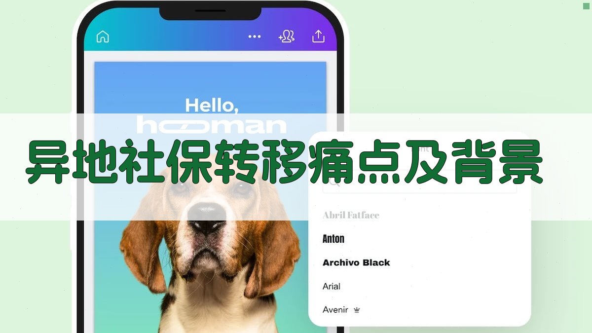 异地社保转移痛点及背景 图1