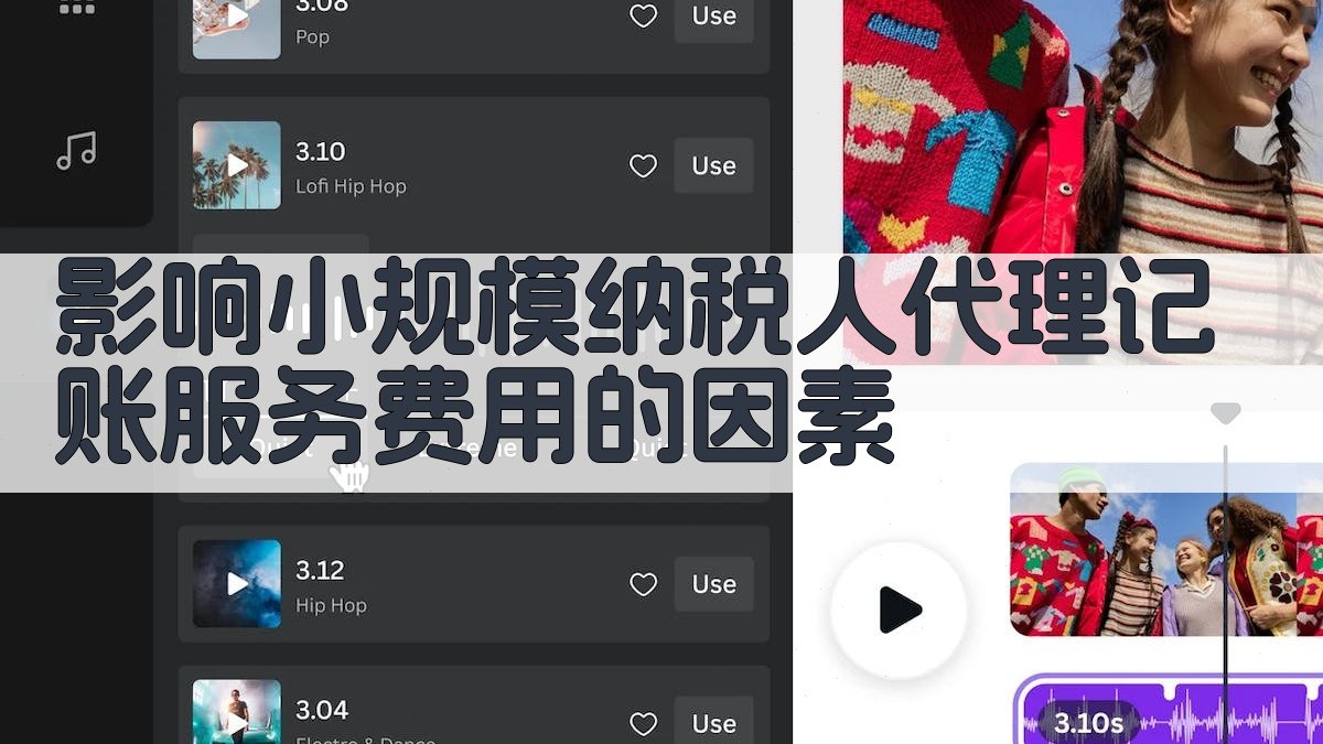 影响小规模纳税人代理记账服务费用的因素 图2
