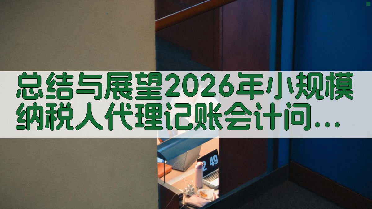 总结与展望：2026年小规模纳税人代理记账会计问题处理趋势 图3