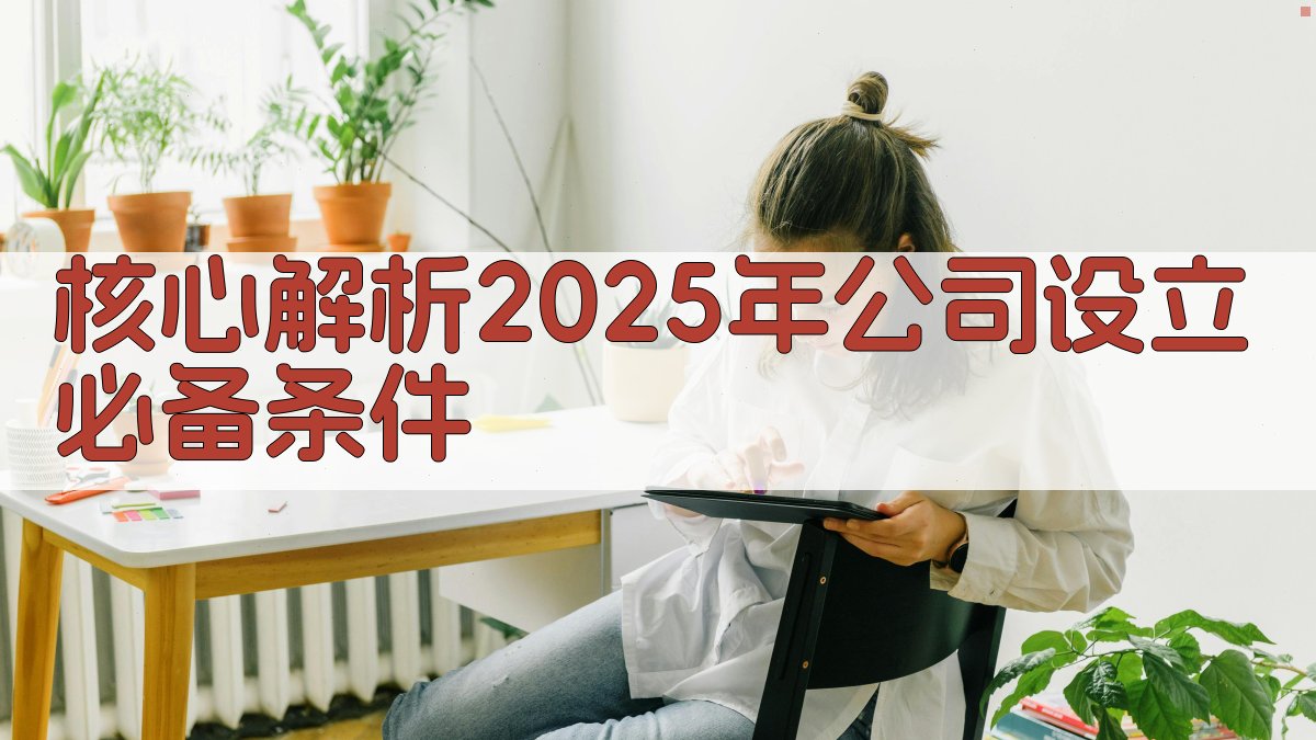 核心解析：2025年公司设立必备条件 图2