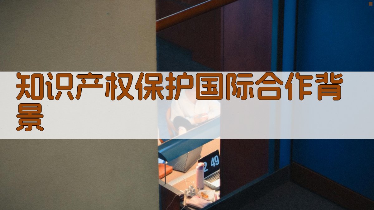 知识产权保护国际合作背景 图1