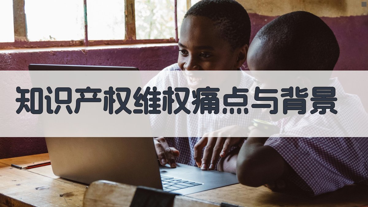 知识产权维权痛点与背景 图1