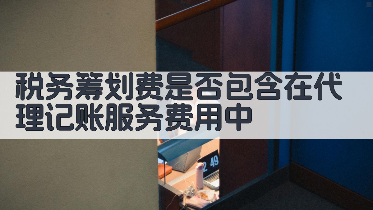 税务筹划费是否包含在代理记账服务费用中 图2