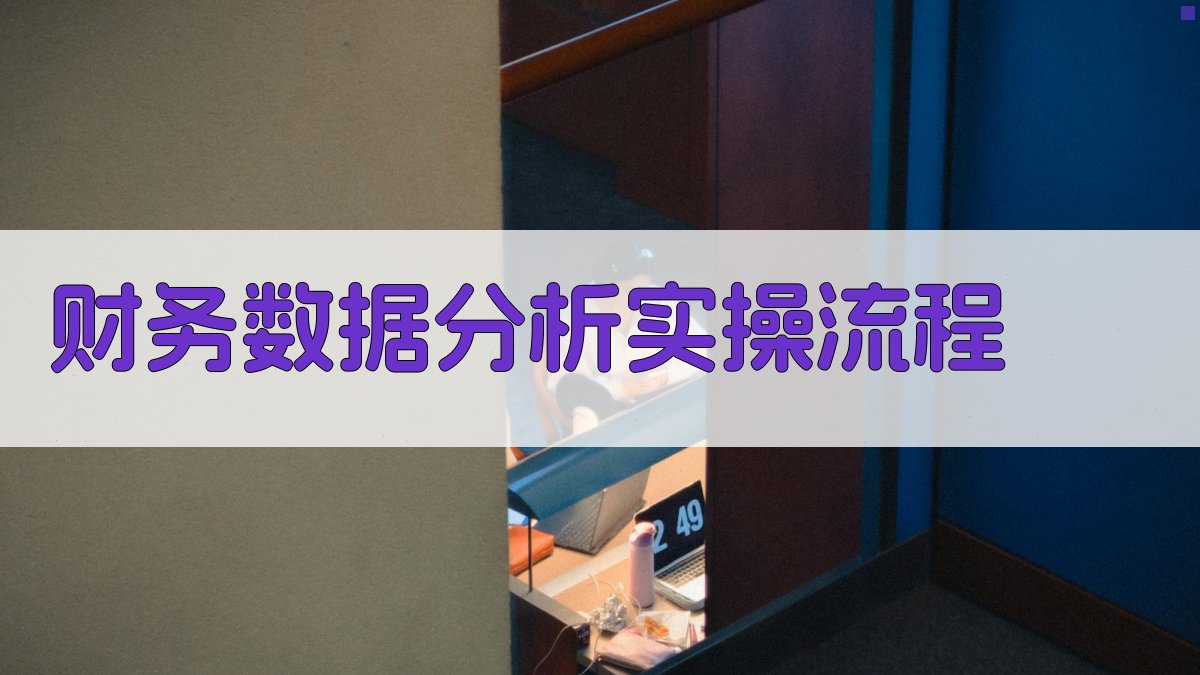 财务数据分析实操流程 图1