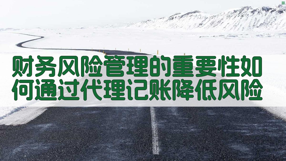 财务风险管理的重要性如何通过代理记账降低风险 图1